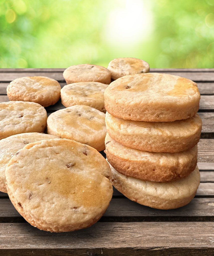 NFC homemade anise cookies in outdoor